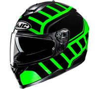 casque hjc c70n holt - noir / fluorescent (mc4h) M