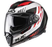 Casque HJC F70 Carbon Kesta couleur : noir/blanc/rouge, taille : XXL (63/64)