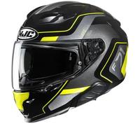 HJC F71 Arcan Casque, noir/gris/jaune, Taille M (57/58)