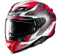casque hjc f71 fes (mc1sf) - gris / rouge XS