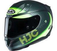 Casque HJC RPHA 11 Bine couleur : anthracite/vert, taille : XL (60/61)