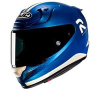 HJC RPHA 12 Enoth Casque, blanc-turquoise-bleu, taille L pour homme