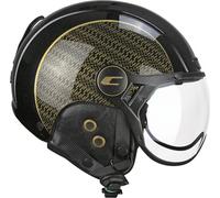 Casque homologué de ski et de vélo électrique CGM 801G EBI GOLD Noir or perle taille XS
