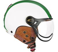 Casque homologué de ski et de vélo électrique CGM 801I EBI ITALIA blanc vert rouge opaque taille S