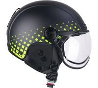 Casque homologué de ski et de vélo électrique CGM 801S EBI TONE noir mat jaune fluo taille XXL