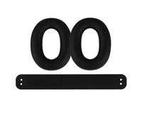 Casque Housse de Protection en Silicone pour Sony INZONE H9 II, Housse pour Casque et Coussinets de Bandeau, Housse résistante à l'usure (Coussinets Noirs + 2 Coussinets d'oreille)