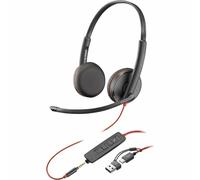 Poly Casque stéréo USB-C/A et 3,5 mm Blackwire C3225
