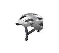 ABUS Casque de ville Hyban 2.0 – Feu arrière, coque ABS, unisexe – Signal Argent M 52-58 cm