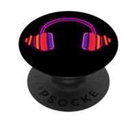 Casque Icon Musique Audio Design Minimal PopSockets PopGrip Adhésif