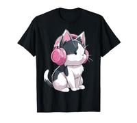 Casque imprimé Chat T-Shirt