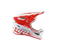 Casque integral 100 status caltec rouge blanc