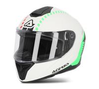 Acerbis Krapon, casque intégral L Blanc/Noir/Vert Néon Blanc/Noir/Vert Néon