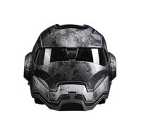 Casque Intégral Adulte de Marque homme et femme Casque moto iron man homecoming marvel,Gris fonce Gris fonce#XL XXL