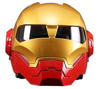 Casque Intégral Adulte de Marque homme et femme Casque moto iron man homecoming marvel,Rouge et et or Rouge et et or#XL S