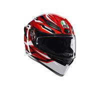 AGV K-1 S Lion Casque, Noir/Rouge/Blanc, Taille XXL (63/64)