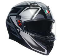 AGV K3 Compound, casque intégral L Mat Noir/Gris Mat Noir/Gris