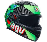 Casque Intégral AGV K3 E2206 MPLK Kamaleon Noir Rouge Vert Homologation E06