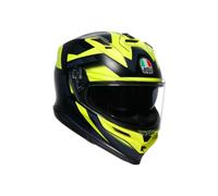 AGV Casque intégral K7 Glimpse noir mat/jaune fluo Taille M Homme