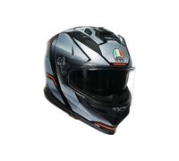 AGV Casque intégral K7 Jaeger – Noir/Argent – Taille S Homme