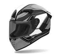 Casque Intégral AIROH Connor Dunk Gris Noir Blanc Brillant