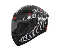 Casque Intégral Airoh Connor Myth Noir Blanc Mat Pour Moto