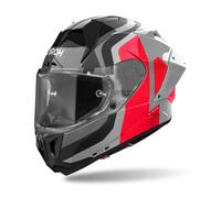 Casque Intégral AIROH GP 800 Compétition Rouge Gris Noir Brillant