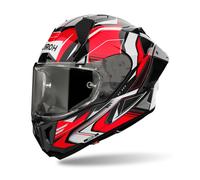 Casque Intégral AIROH GP 800 Rouge Noir Blanc Brillant