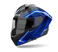 Casque Intégral AIROH Matryx Large Bleu Noir Brillant