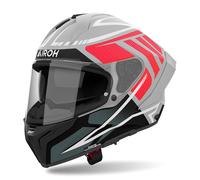 Casque Intégral AIROH Matryx Rider Gris Noir Rouge Opaque