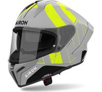 Casque intégral AIROH Matryx Scope gris clair jaune mat taille S