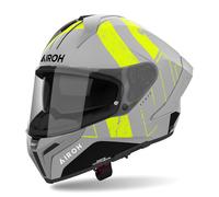 Casque Intégral AIROH Matryx Scope Gris Clair Jaune Opaque
