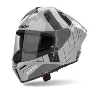 Casque Intégral AIROH Matryx Scope Gris Clair Noir Brillant