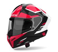 Casque Intégral AIROH Matryx Thron Noir Rouge Lucide ECE 22.06 HPC MXT55