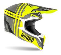 Casque Intégral Airoh Modèle Wraap Broken Jaune Noir Gris Mat Taille S