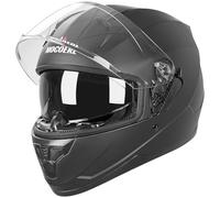 Casque intégral avec Pare-Soleil | Casque de Moto Casques intégraux | Casque de Moto Casque intégral Casque de cyclomoteur ECE 22.06 | Ventilation du Menton et de la tête | pour Femmes et Hommes (S)