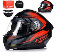LS2 STREAM II FURY Gloss Black Red