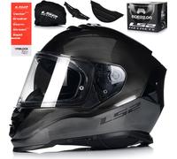 Casque intégral avec pare-soleil pour cyclomoteur | LS2 FF800 STORM II | Casque moto | Certificat ECE 22.06 | Casque intégral moto | M (57-58cm)