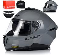 Casque intégral avec pare-soleil pour cyclomoteur | LS2 FF808 STREAM II | Casque moto | Certificat ECE 22.06 | Casque intégral moto | 2XL (63-64cm)