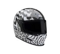 Casque Intégral BELL ELIMINATOR CARBON Deathspray Noir Blanc