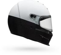 Bell Helmets Casque intégral Eliminator Carbon Diverge Mat/Brillant Blanc/Noir