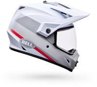 Bell MX-9 Adventure Mips Trail, casque d aventure S Blanc/Gris/Rouge Blanc/Gris/Rouge