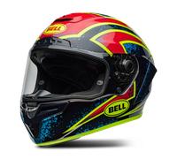 Bell Race Star DLX Flex Xenon, casque intégral M Noir/Rouge/Jaune Néon/Bleu Noir/Rouge/Jaune Néon/Bleu