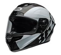Bell Race Star DLX Flex Offset, casque intégral L Noir/Blanc Noir/Blanc