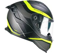 Casque intégral CGM 363X SHOT RUN Noir Mat Fluo Jaune taille S