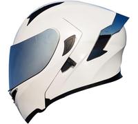 Casque Intégral De Moto avec Fente Bluetooth, Casque Modulable À Double Visière, pour Hommes Et Femmes, Homologué ECE G,M55-56CM