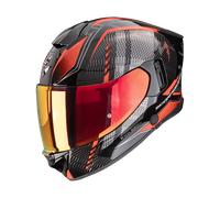 Casque intégral de moto SCORPION EXO-530 AIR THERAS Noir métallisé rouge