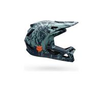 Casque integral fox rampage image print bleu enfant