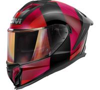 Casque intégral GIVI 50.3 Vision Noir Bordeaux Rouge taille L