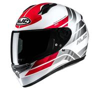 HJC C10 Hiper Casque, gris-blanc-rouge, taille XS 54 55 pour homme
