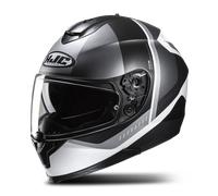 HJC C70N Alia Casque, noir-gris-blanc, taille L pour homme